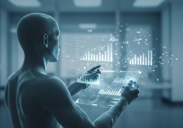 Vista abstracta del concepto de una prueba de razonamiento numérico