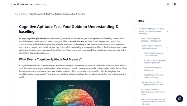 Cognitive Aptitude Test: Your Guide to Understanding & Excelling