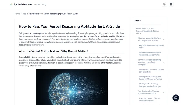 How to Pass Your Verbal Reasoning Aptitude Test: A Guide