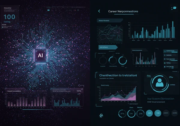 AI analyzing data for personalized career insights report